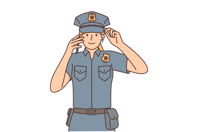 Lady cop Stock Vector Images - Page 2 - Alamy