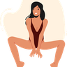 sexy female character illustration free download
