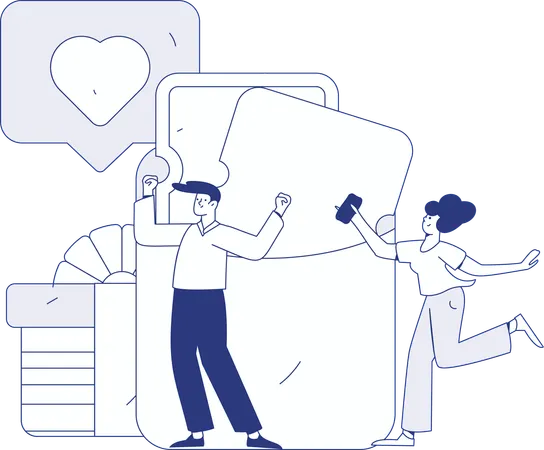 Woman receives shopping discount  Illustration