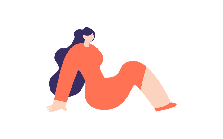 Woman relaxing  Illustration