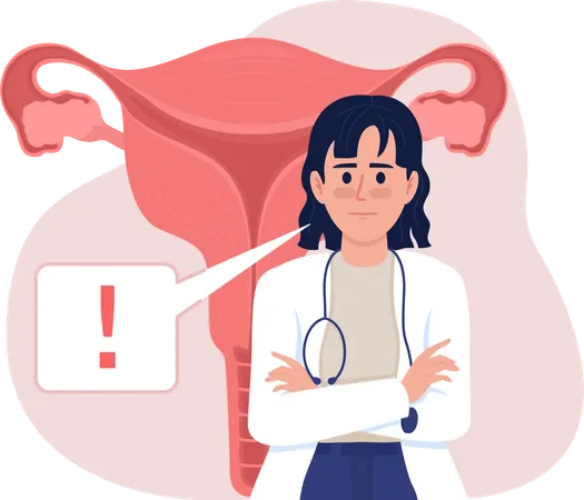 Woman reproductive health Illustration