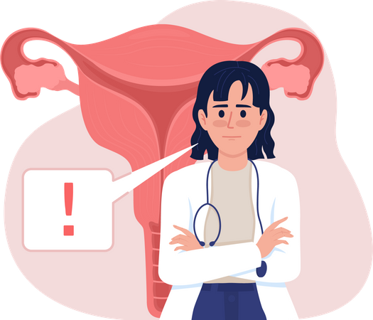 Woman reproductive health  Illustration