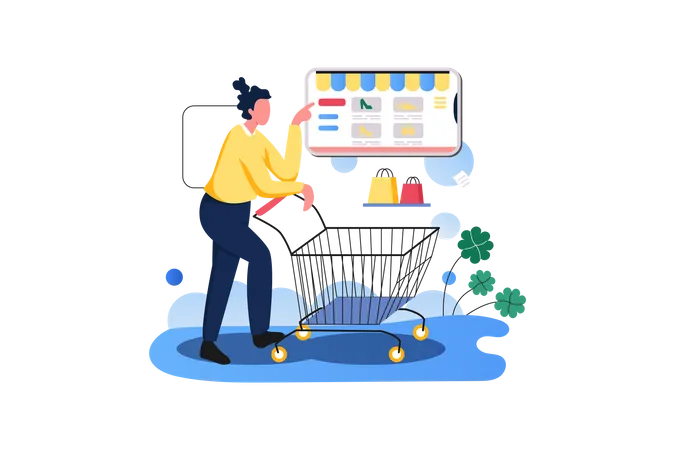 Business Growth Flat Vector イラスト