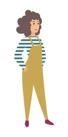Woman standing  Illustration