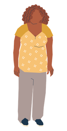 Woman standing  Illustration