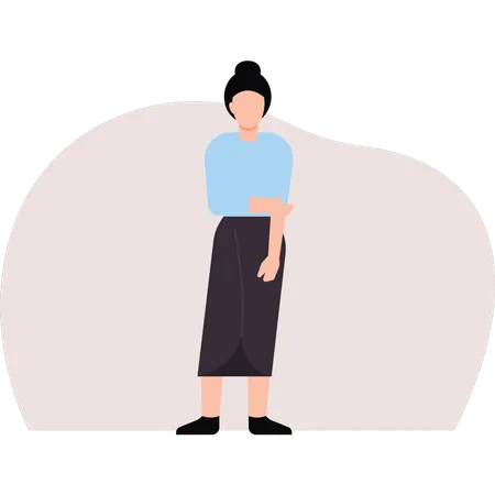 Woman standing  Illustration