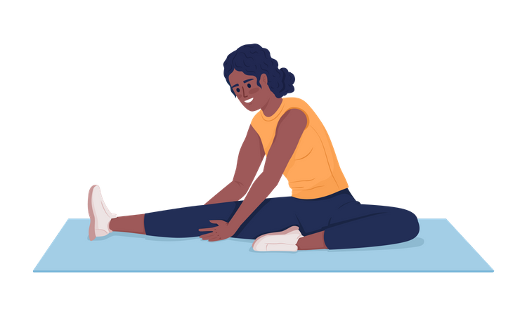 Woman stretching  Illustration