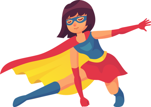 Woman Superhero  Illustration