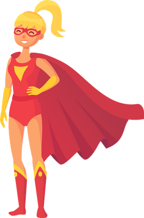Woman Superhero  Illustration
