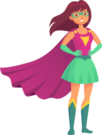 Woman Superhero  Illustration