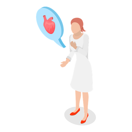 Woman taking chemotherapy session  Illustration