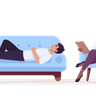 private therapy session illustration free download
