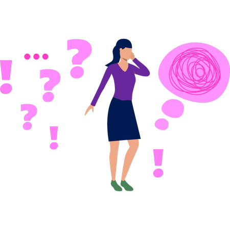 Woman talking on mobile phone  Illustration