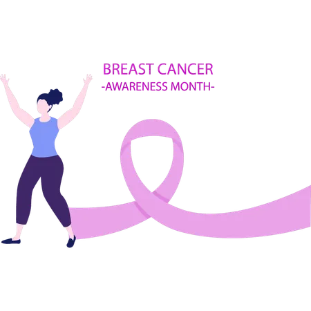 A Woman Talks About Breast Cancer Care Illustration