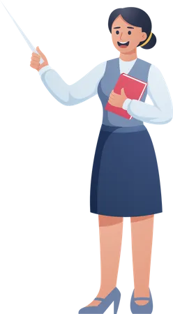 Woman Teacher  Illustration