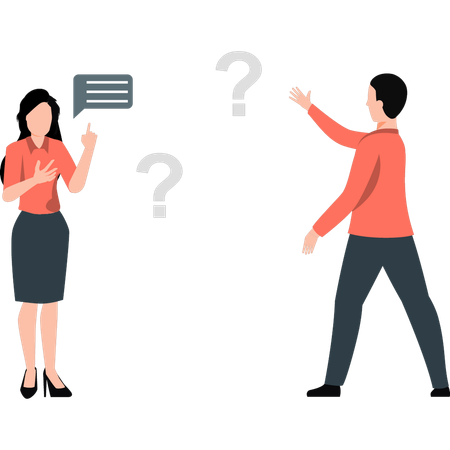 Woman thinking about business meeting  Illustration