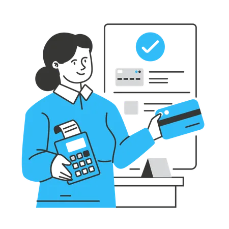 Payment Character Illustration Illustration