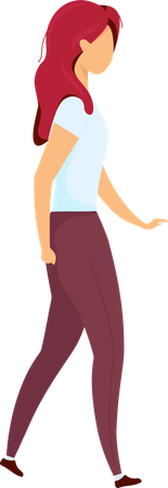 Woman walking Illustration