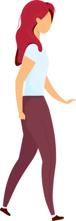 Woman walking  Illustration