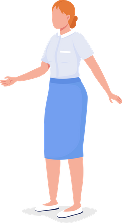 Woman wearing professional attire  Illustration