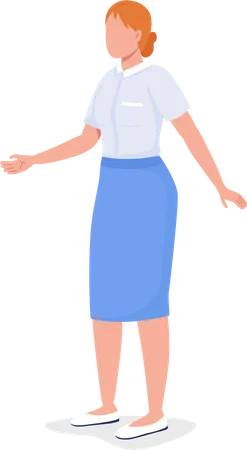 Woman wearing professional attire  Illustration