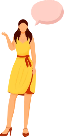 Woman wearing skirt  Illustration