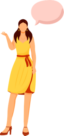 Woman wearing skirt  Illustration