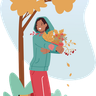illustrations of falling leaves