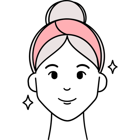 Woman With Clean Face  Illustration