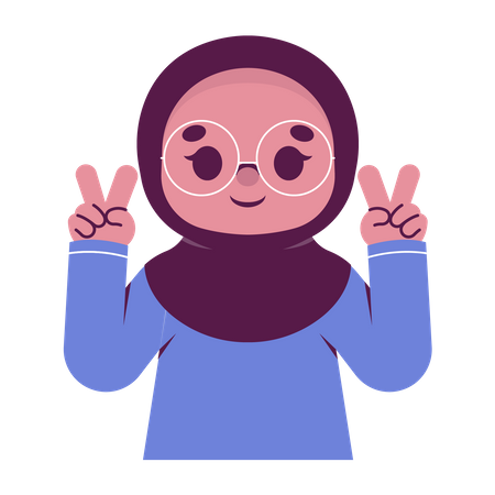 Woman with hijab Illustration