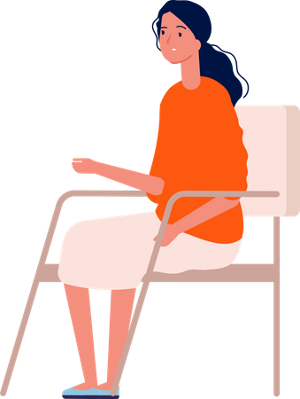 Woman with issues getting Psychotherapy  Illustration