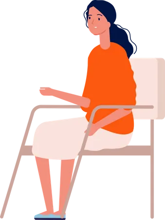 Woman with issues getting Psychotherapy  Illustration