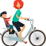 bicycle city illustration