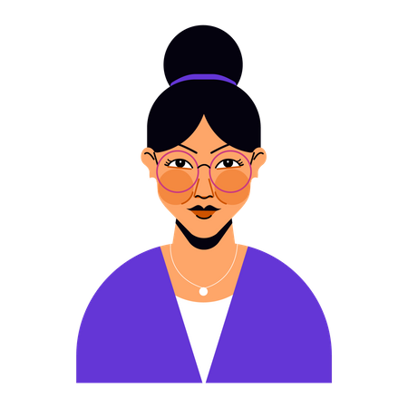 Woman with specs Illustration