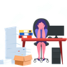 work stress illustrations