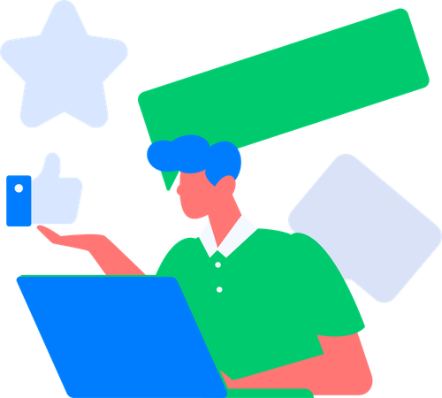 Woman working on business goal  Illustration