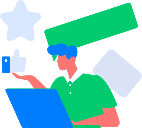 Woman working on business goal  Illustration