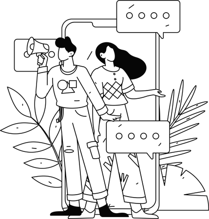 Woman working on task management  Illustration