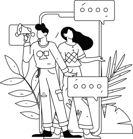 Woman working on task management  Illustration