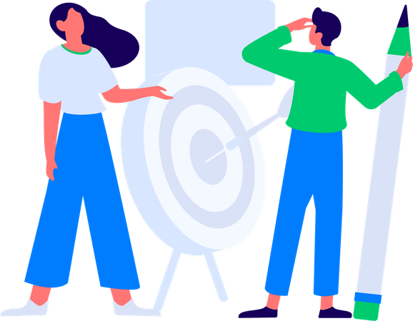Woman working on task management  Illustration