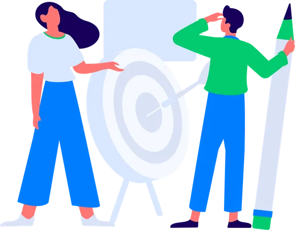 Woman working on task management  Illustration