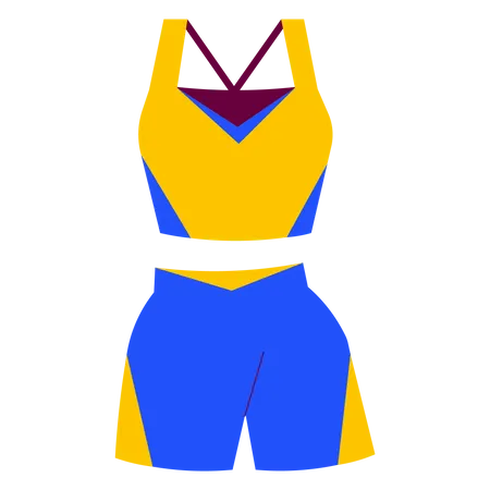 Woman yoga clothing  Illustration