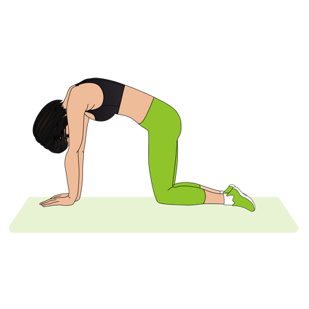 Woman Yoga instructor  Illustration