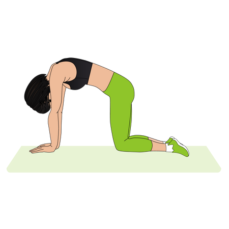 Best Premium Woman Yoga instructor Illustration download in PNG ...