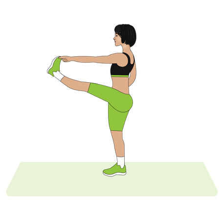 Woman Yoga instructor  Illustration