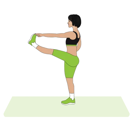 Woman Yoga instructor  Illustration