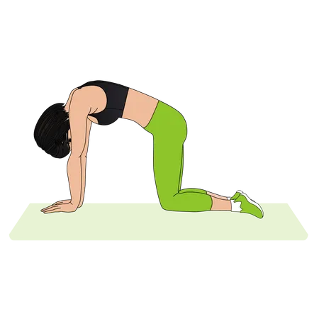 Woman Yoga instructor  Illustration