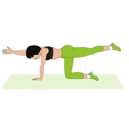 Woman Yoga instructor  Illustration