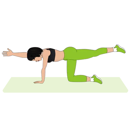 Woman Yoga instructor  Illustration