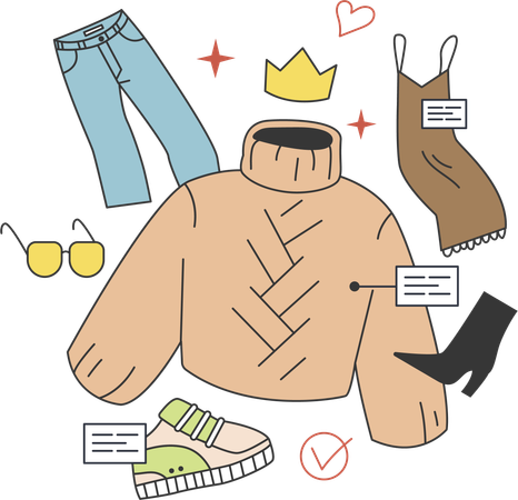 Women clothes  Illustration